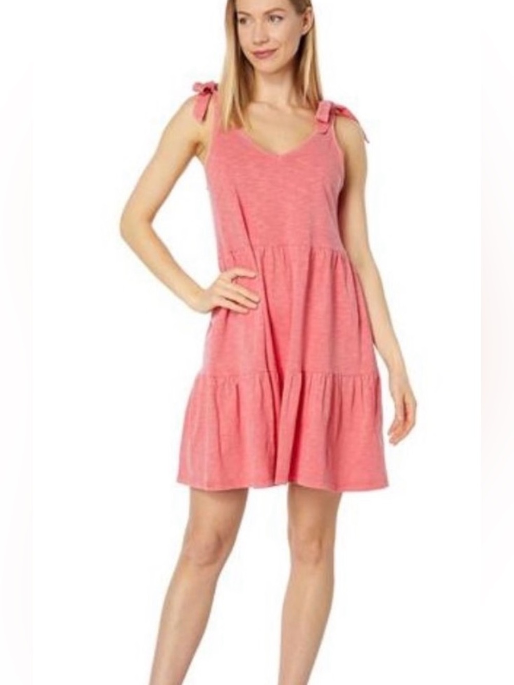 Perfect Southern Tide Nicole Sun Farer Tank Dress faded red pink 💯 cotton
